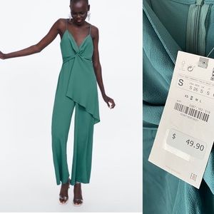 Zara Knotted Tank Jumpsuit - S
